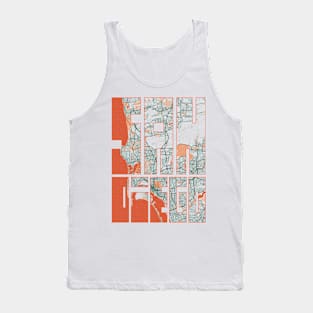 San Diego, California, USA City Map Typography - Bohemian Tank Top